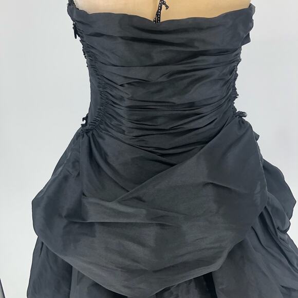 AJE Women's Daybreak Strapless Mini Dress Black Size 10 Sweetheart Neck NWT - Picture 9 of 14